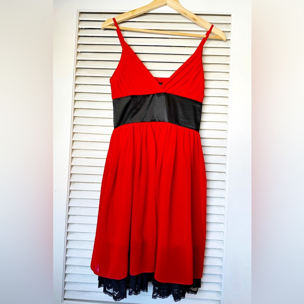 Small Red and black Fumblin’ Foe dress